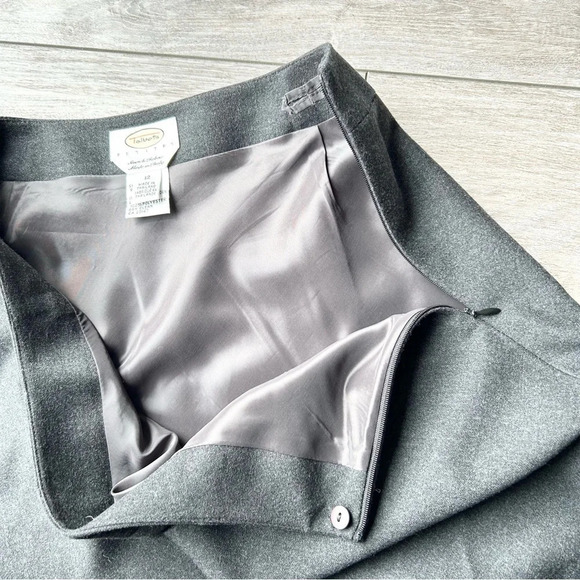Talbots Stretch Wool Flared  Skater Midi Skirt - Picture 9 of 15